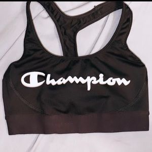 black champion sports bra